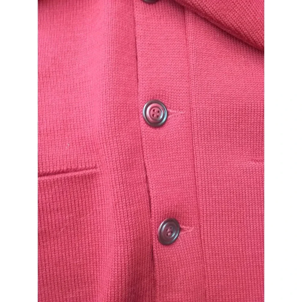 VTG CARL COERS Varsity Wool 44 Men's Letterman Red Cardigan 1950-1960s Ole Miss